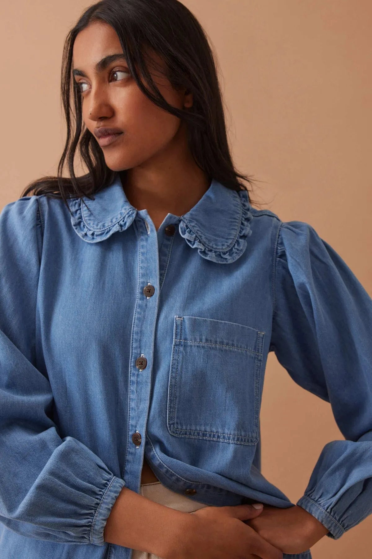 Savannah Denim Shirt Vintage Blue
