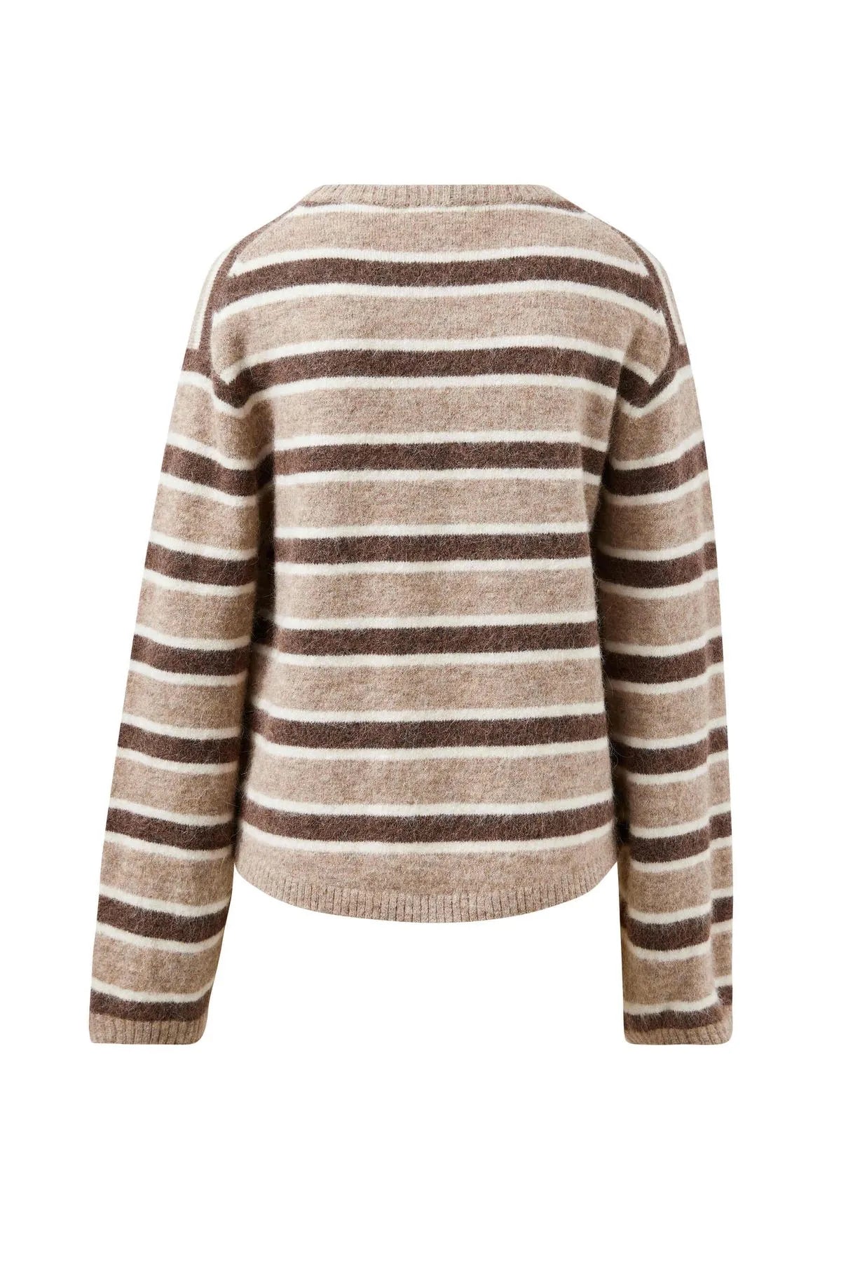 Bonnie Lofty Knit oat marle stripe