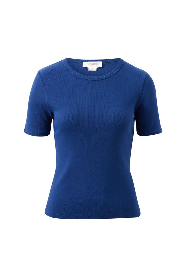 Luella Rib Tee Prussian Blue