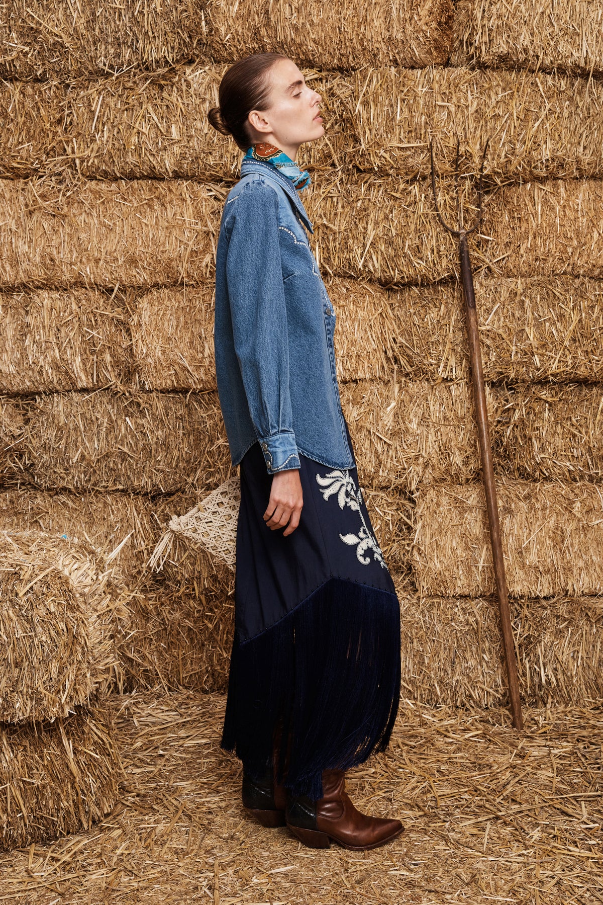 Jesse Denim Aplique Shirt