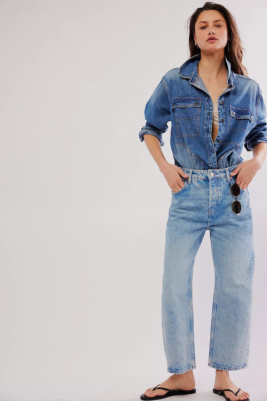 Deep Trance Dropped Boyfriend Jean