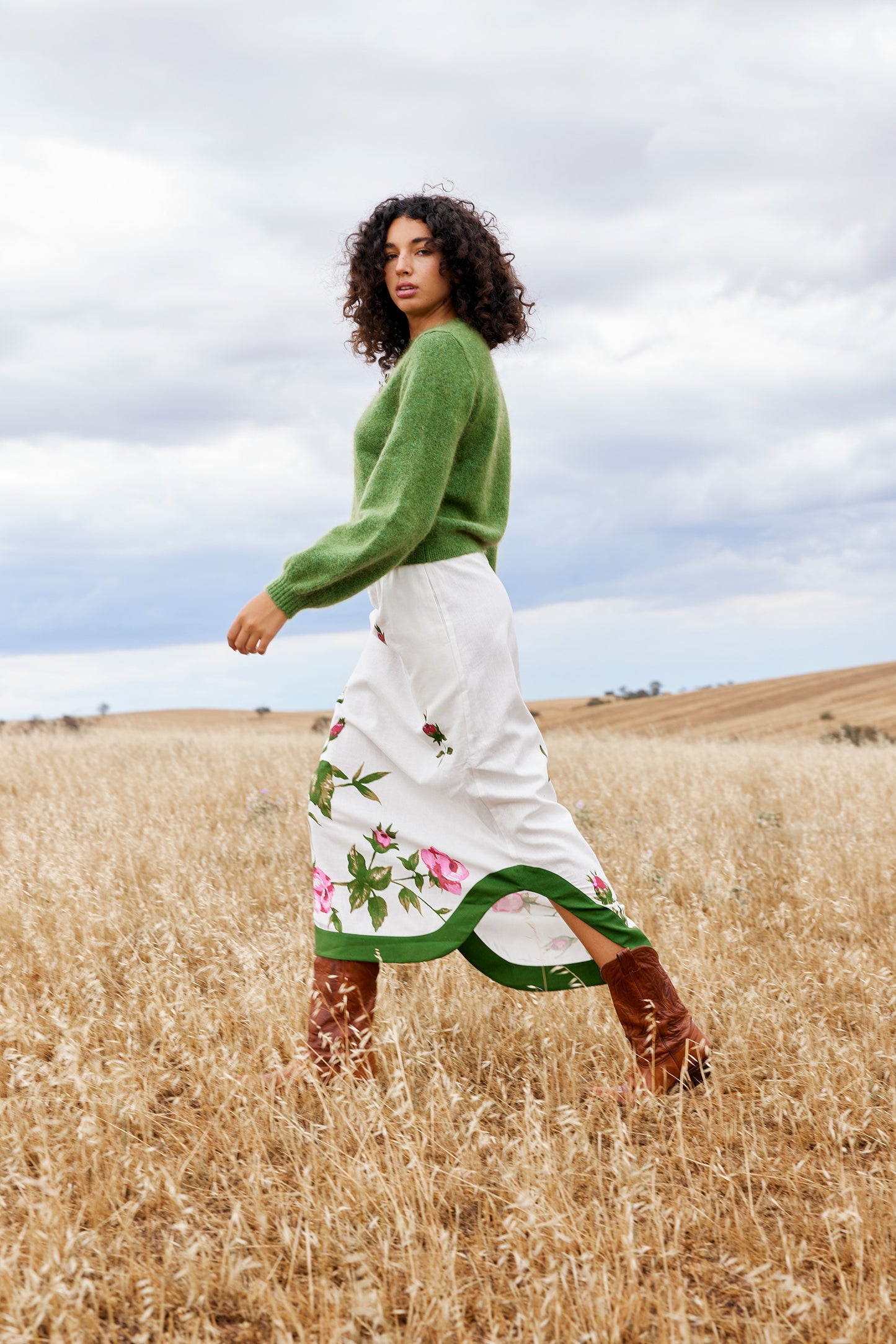 Maude Knit Jumper Forest