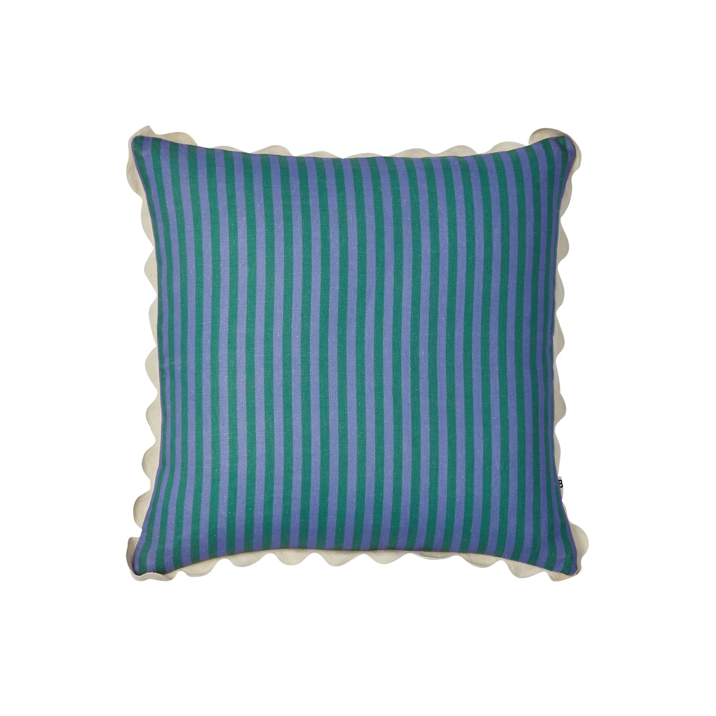 Pinstripe Yves klein Blue Linen Cushion