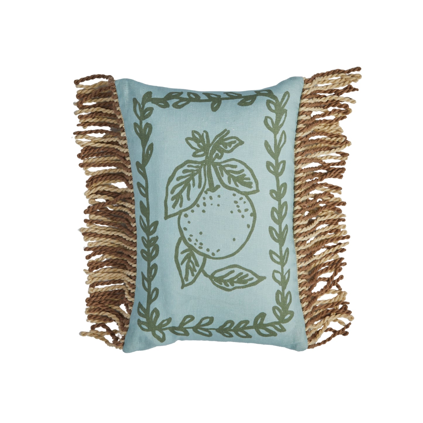 Petra Blue Linen Cushion