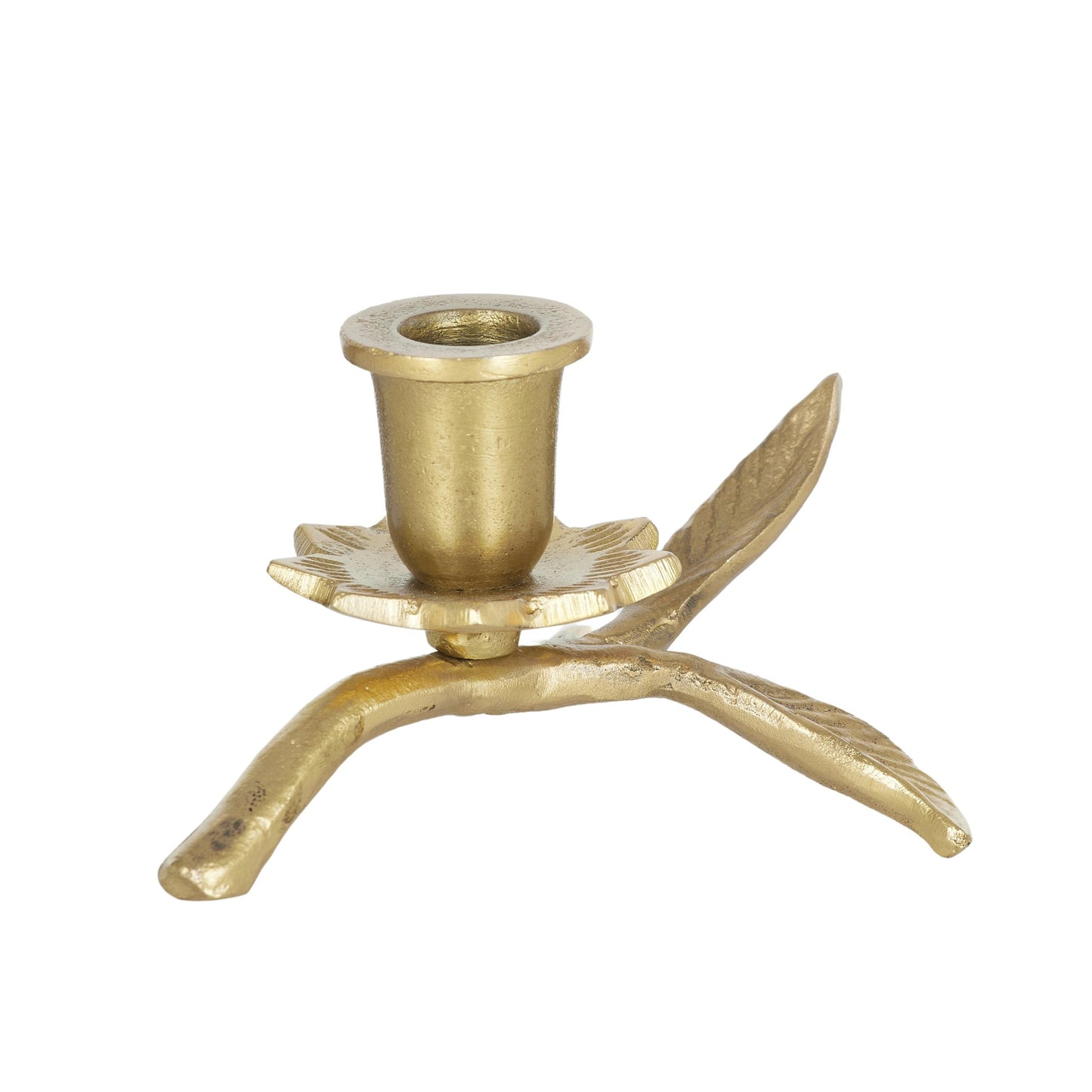 Metal Candleholder Golden Branch