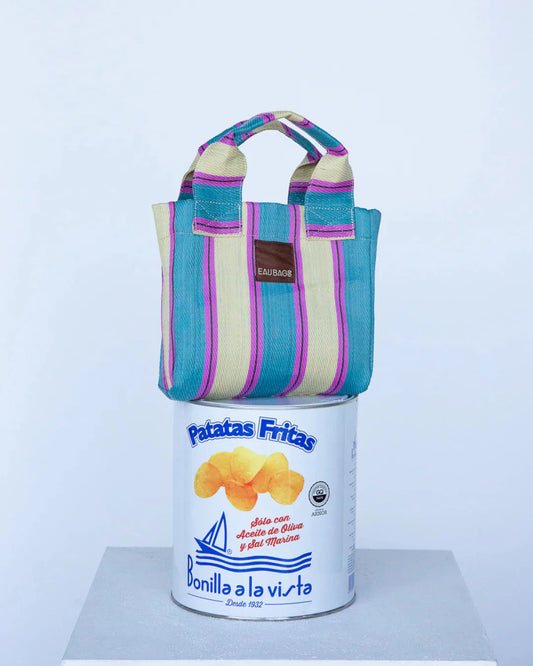 Cerulean and Butter Petite Tote Bag