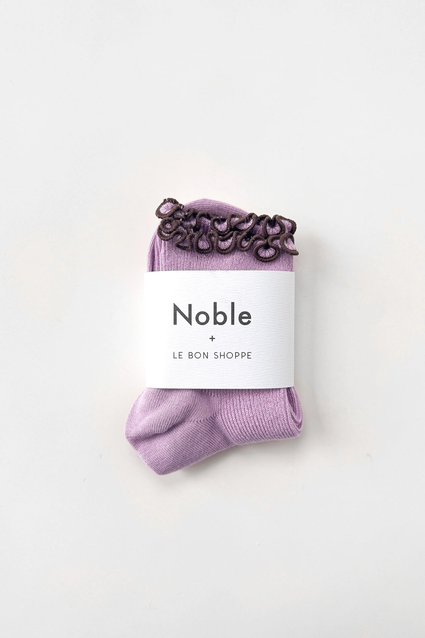 Noble + Le Bon Petite Ruffle Lilac Brown