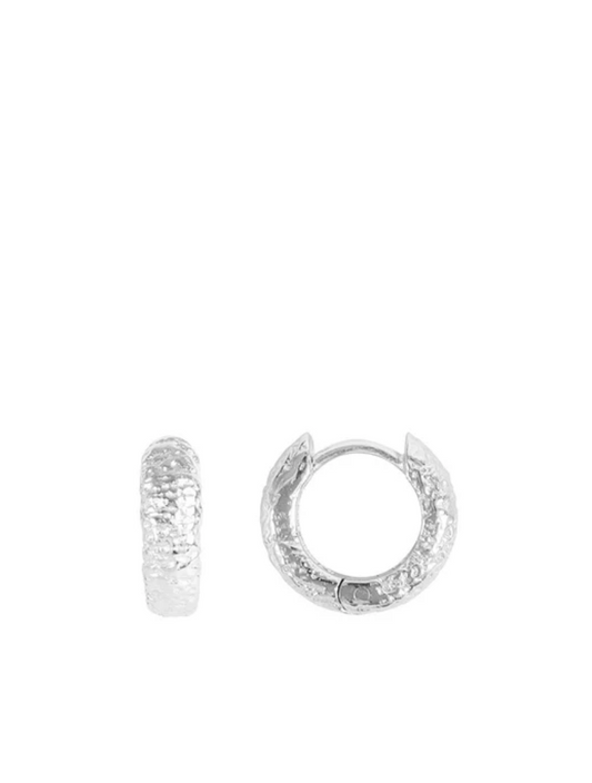 Antique Silver Huggies