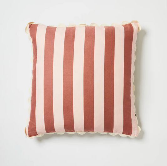 Bold Stripe Berry Pink Cushion