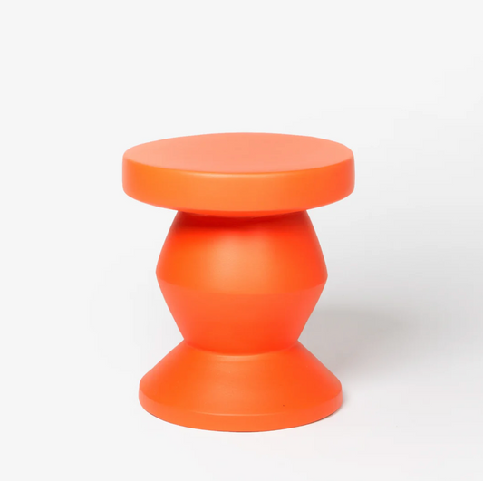 Tangerine Pedestal Side Table