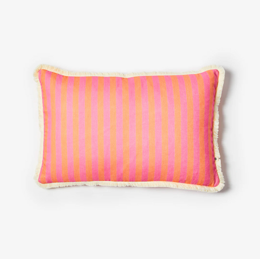 Thin Stripe Pink Cushion