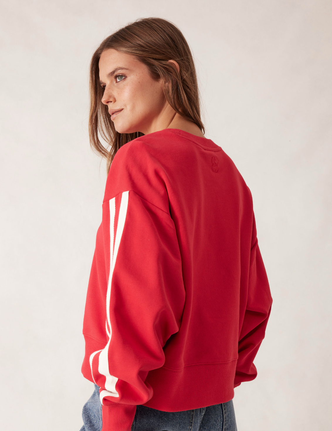 Slouchy Crew Heritage Red