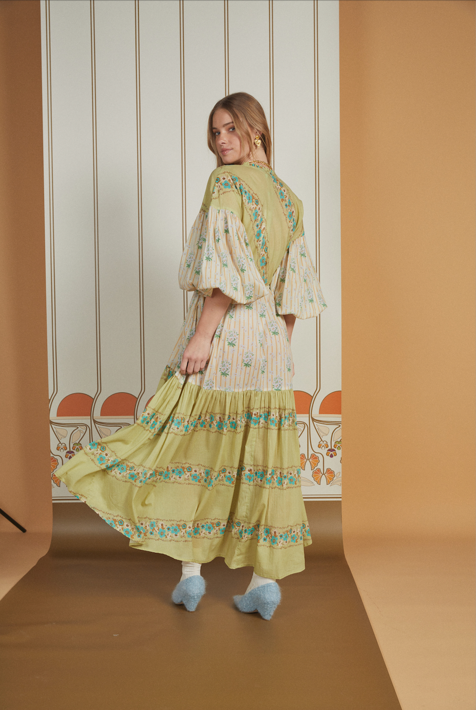 Lysia Spliced Boho Dress