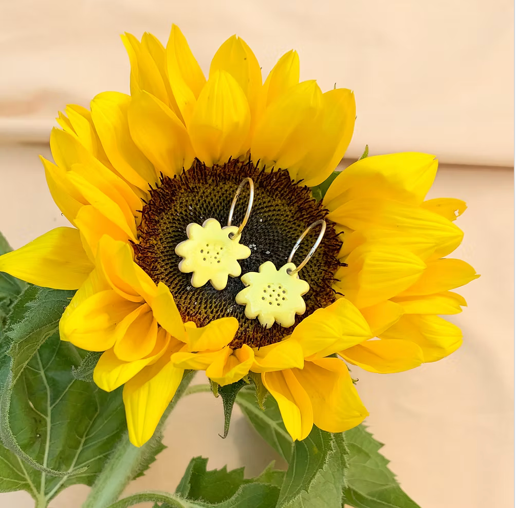 Lemon Flora mini hoops