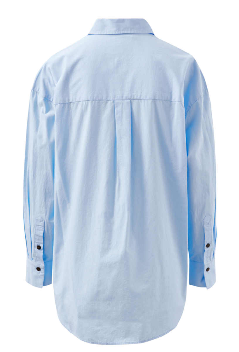 Peta Oversized Shirt - China Blue