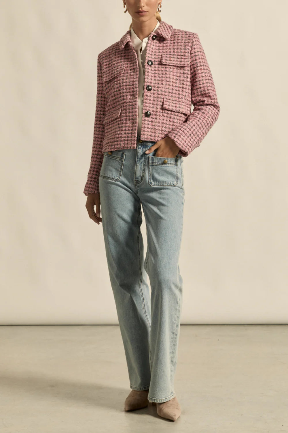 Adjoin Jacket Rose Boucle