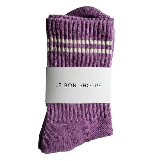 Boyfriend Sock- Grape