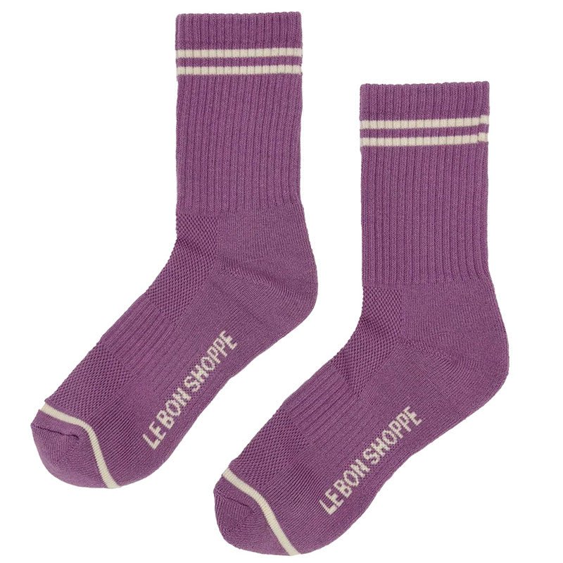 Boyfriend Sock- Grape