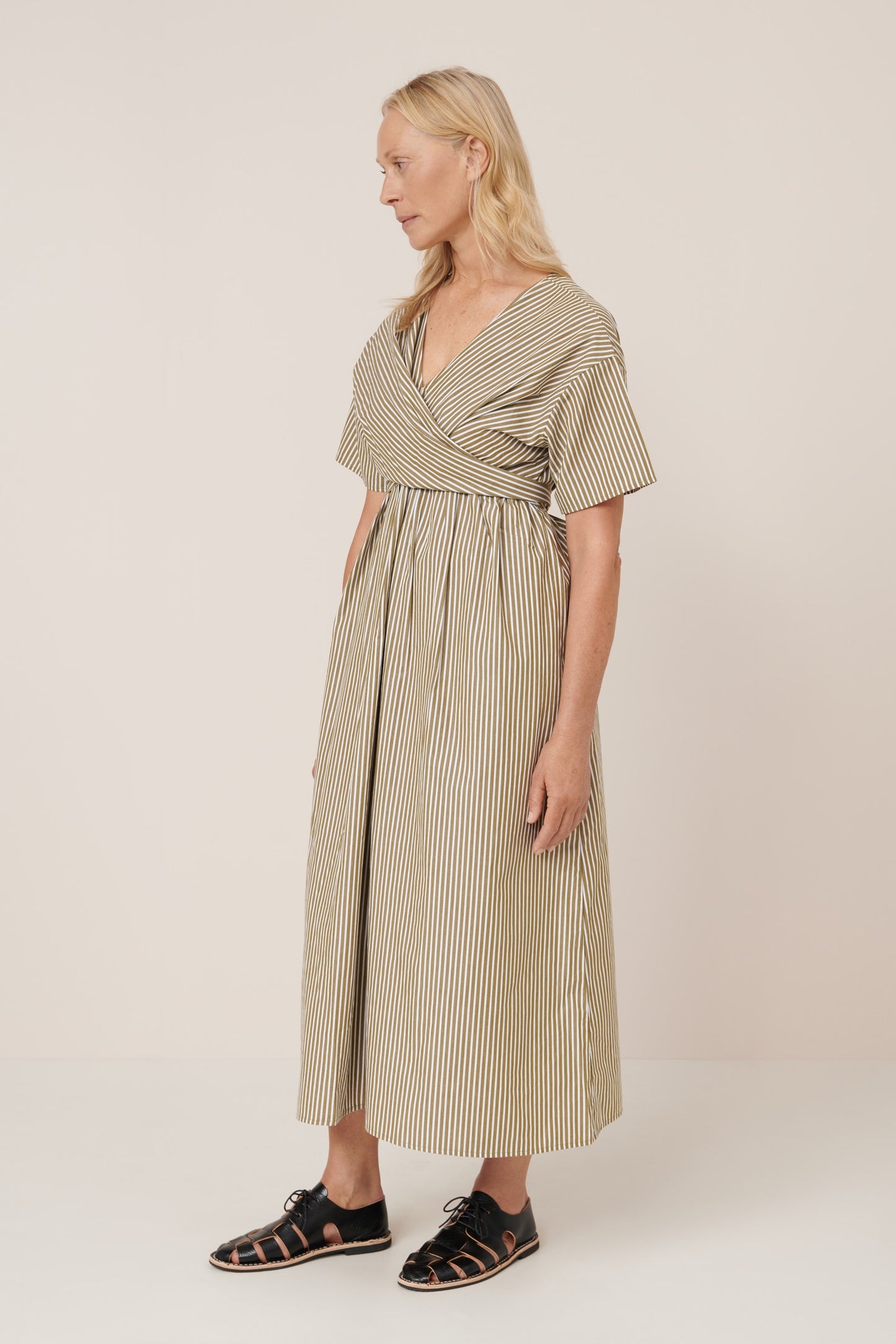Composer Dress Treetop Stripe