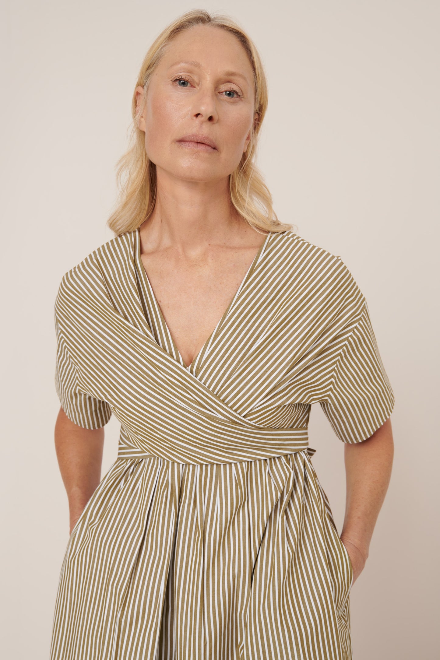 Composer Dress Treetop Stripe