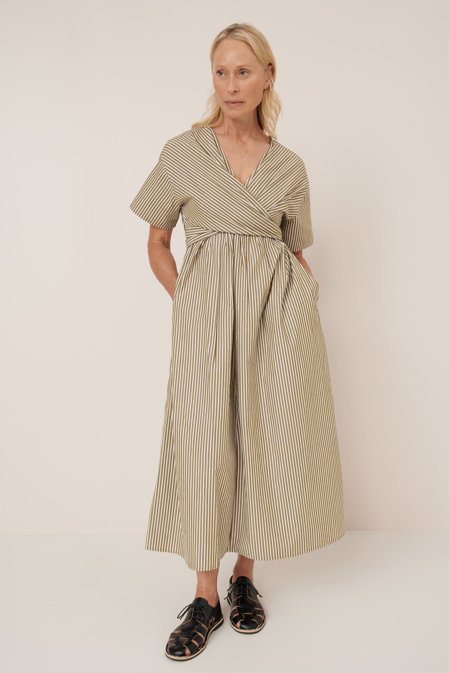 Composer Dress Treetop Stripe