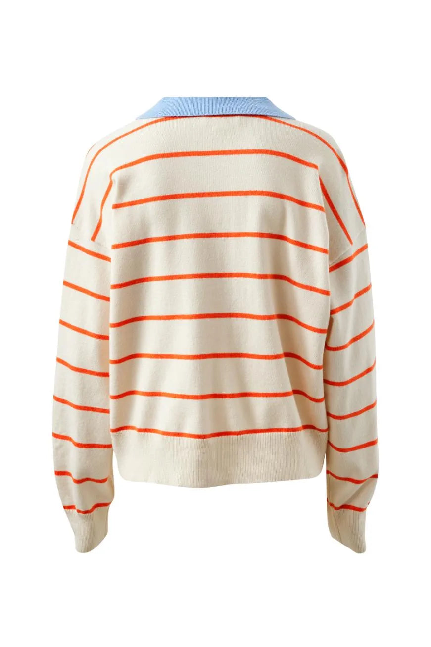 Jessa Rugby Knit Ecru Stripe Ceres