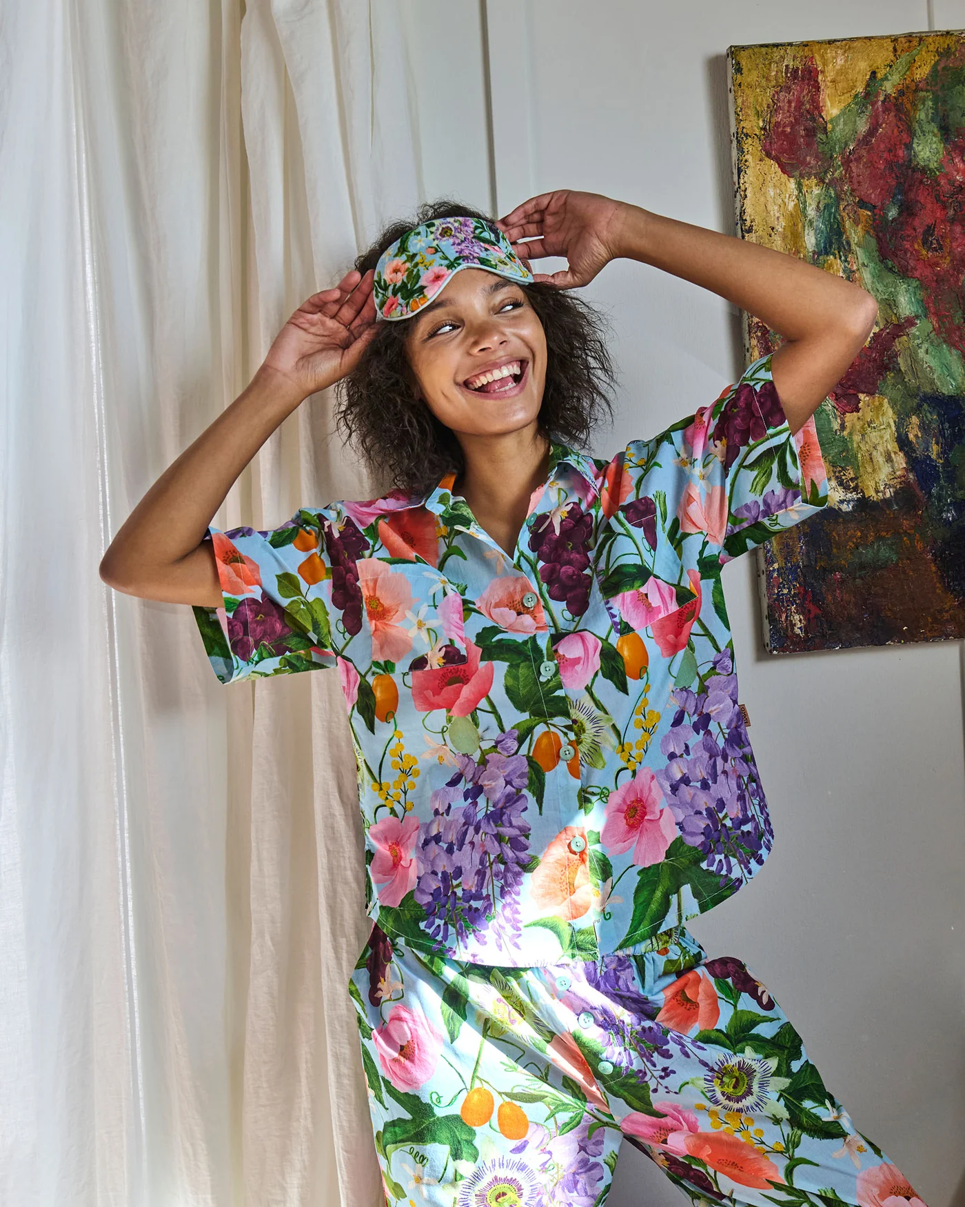 Spring In The Air Short Sleeve Shirt & Pant Pyjama Set