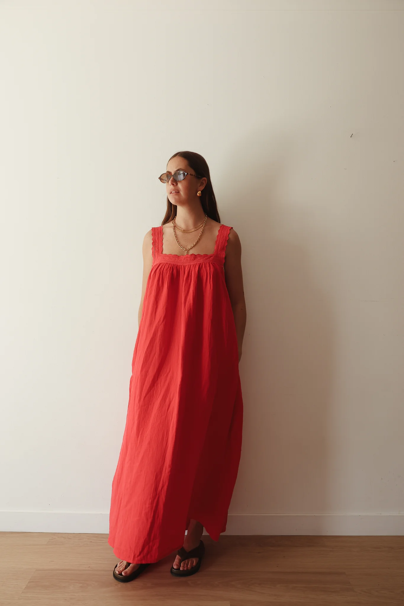Juno Slip Dress Red