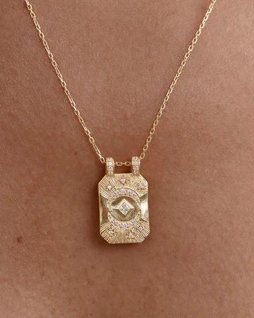 18k Gold Plated My Moon and Stars Necklace