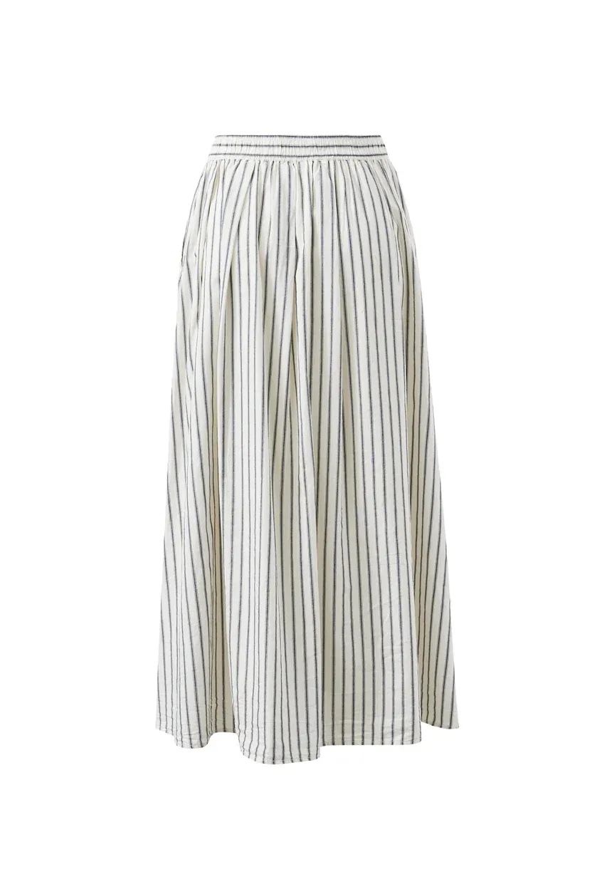 Florence Maxi Skirt Winter White True navy
