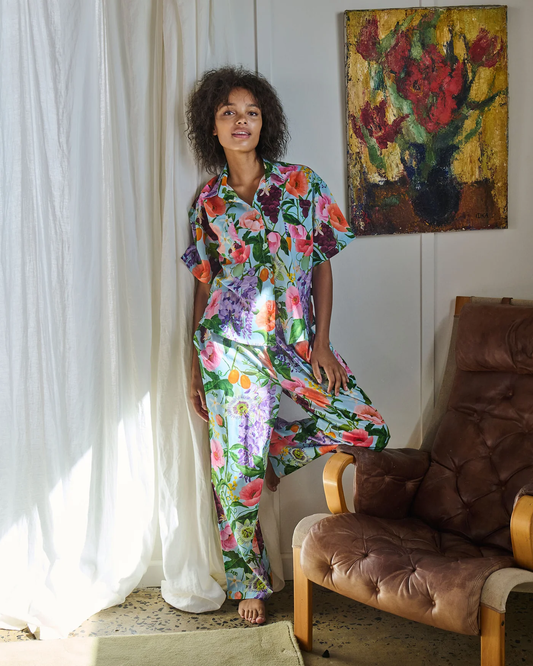 Spring In The Air Short Sleeve Shirt & Pant Pyjama Set