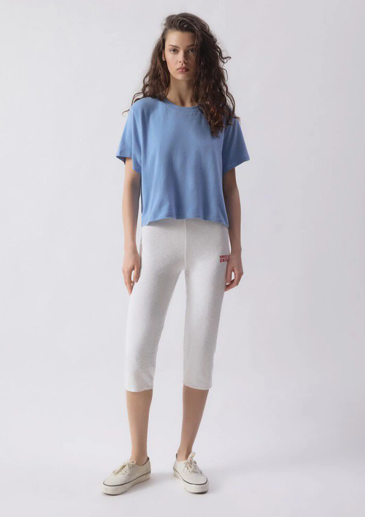 American Vintage T-shirt Blue Melange