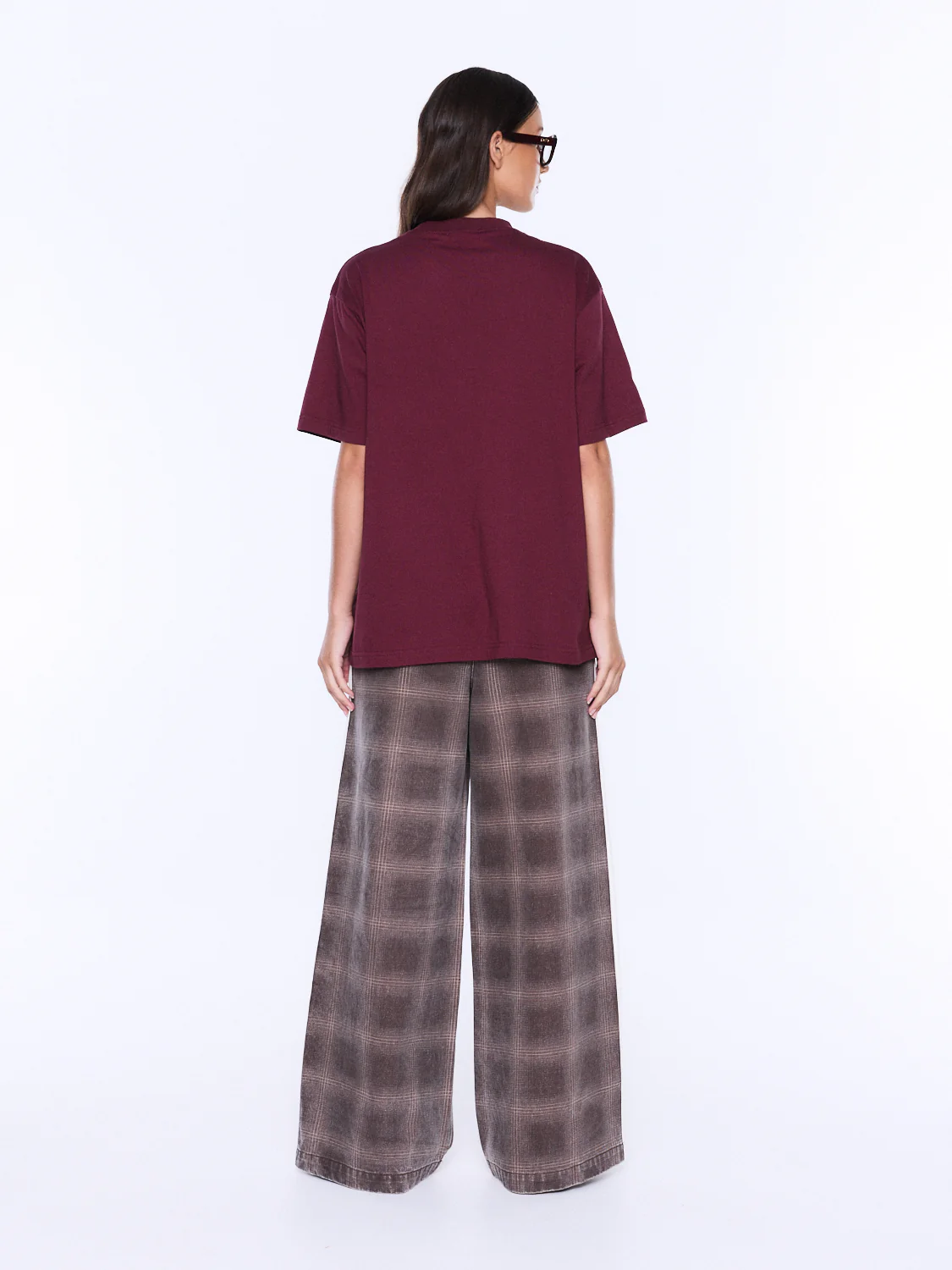 Ivy Relaxed Tee Burgundy