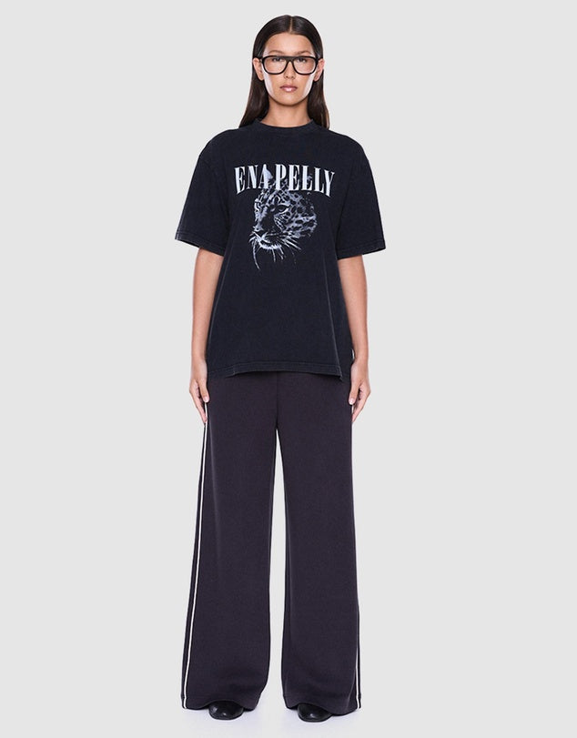 Ivy Relaxed Tee Vintage Black Cheetah