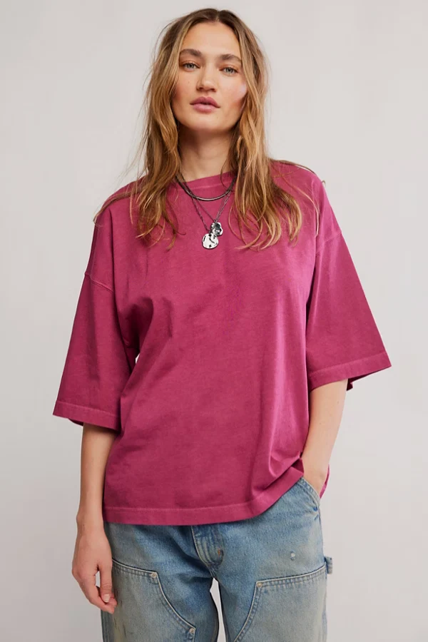 WTF Perfect Oversized Tee Glass Roses