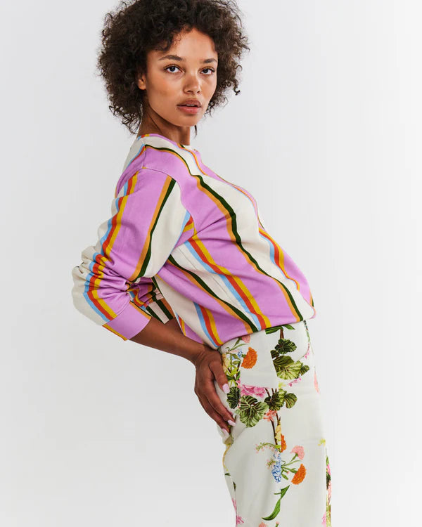 Fez Stripe Organic Sweater
