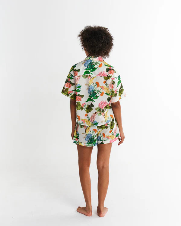 Bouquet Beauty Cotton Shirt & Short Set