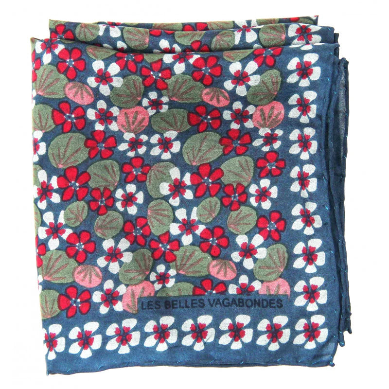 Silk Scarf - Mini Capucine Gris