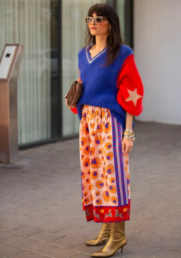 Hearts Midi Skirt