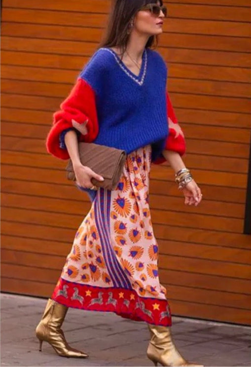 Hearts Midi Skirt