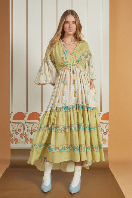 Lysia Spliced Boho Dress