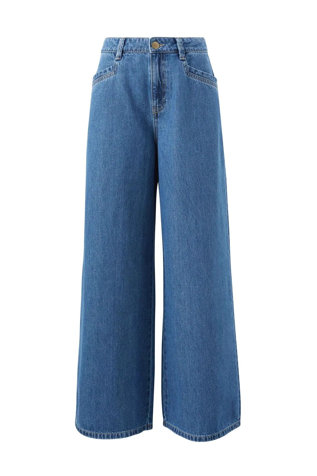 Drew Soft Wide Jean Mid Indigo