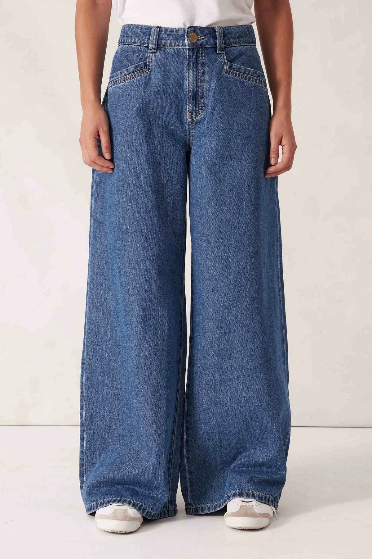 Drew Soft Wide Jean Mid Indigo