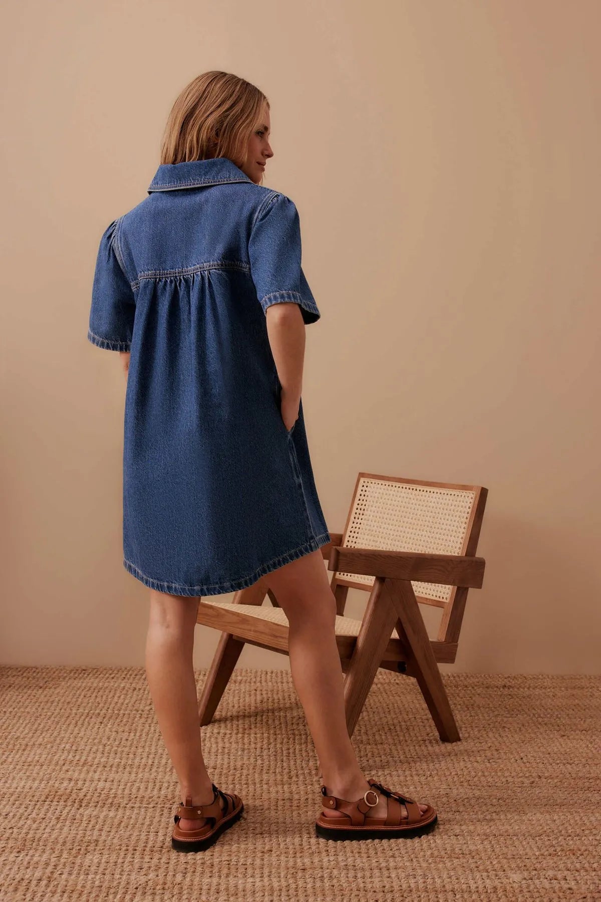 Sienna Denim Dress Fresh Indigo
