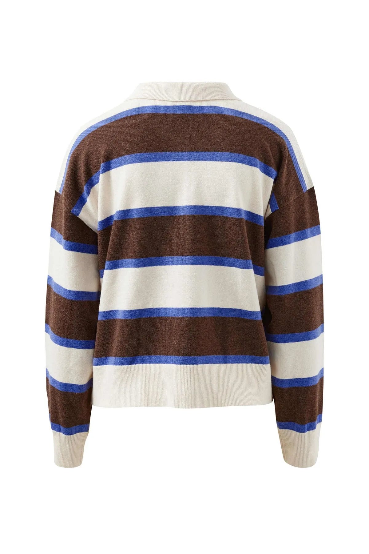 Jessa Rugby Knit/Chocolate Stripe