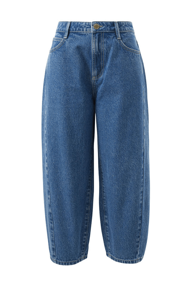 Maggie Tapered Barrel Jean - Fresh  Indigo