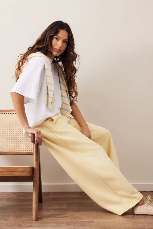 Halle Barrel Trackpant Butter