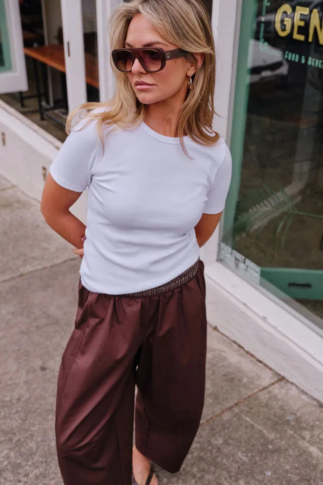 Luella Rib Tee White