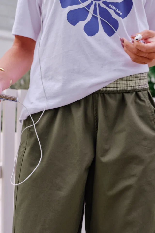 Bella Barrel Pant Olive
