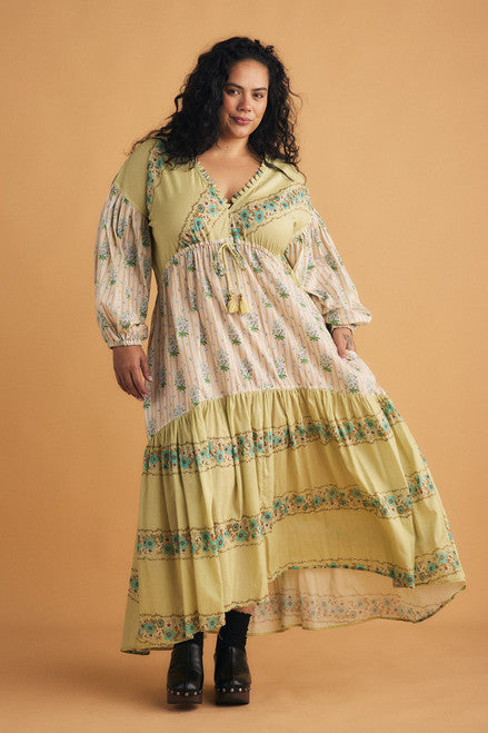 Lysia Spliced Boho Dress